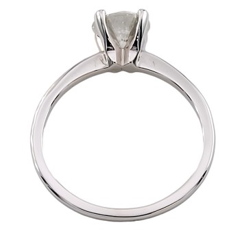 14ct white gold Diamond 1.00cts solitaire Ring size L